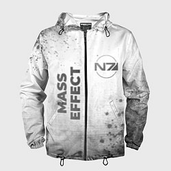 Мужская ветровка Mass Effect - white gradient вертикально
