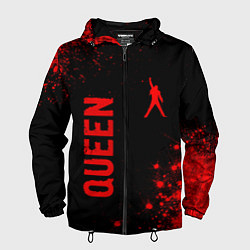 Мужская ветровка Queen - red gradient вертикально