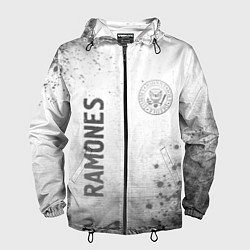 Мужская ветровка Ramones - white gradient вертикально