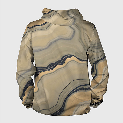 Мужская ветровка Песочный мрамор / 3D-Белый – фото 2