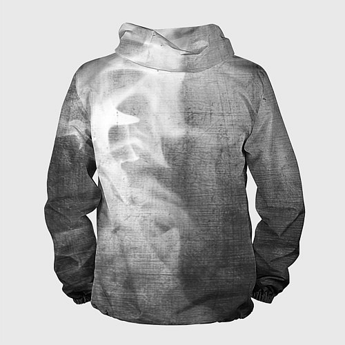 Мужская ветровка Watch Dogs - grey gradient по-вертикали / 3D-Черный – фото 2