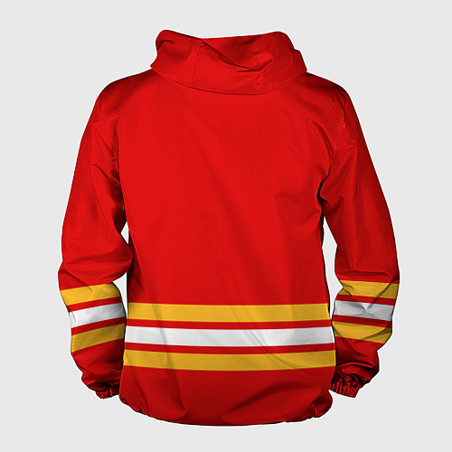 Мужская ветровка Калгари Флэймз хоккей / 3D-Белый – фото 2