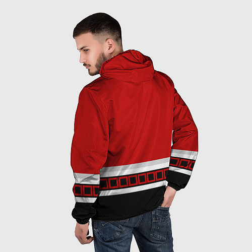 Мужская ветровка Каролина Харрикейнз хоккей / 3D-Черный – фото 4