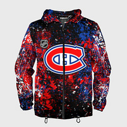 Ветровка с капюшоном мужская Montreal Canadiens NHL black, цвет: 3D-черный