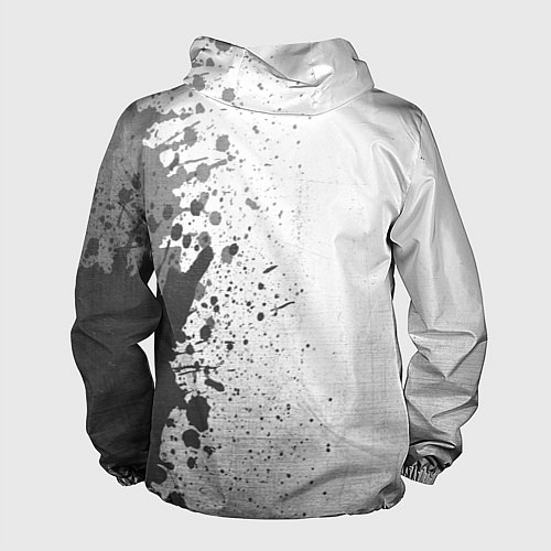 Мужская ветровка Powerwolf - white gradient по-вертикали / 3D-Черный – фото 2