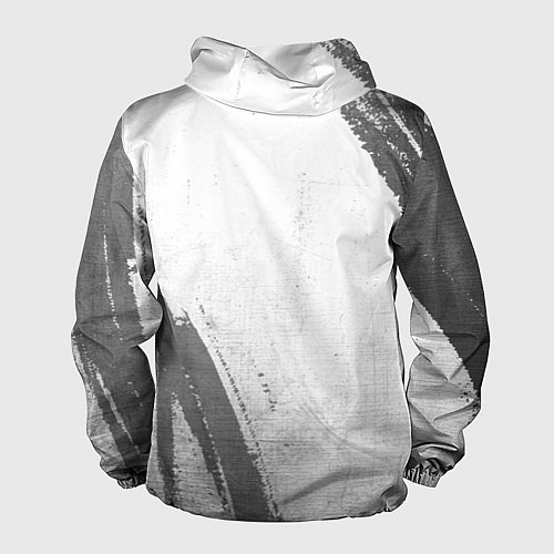 Мужская ветровка Король и Шут - white gradient вертикально / 3D-Черный – фото 2