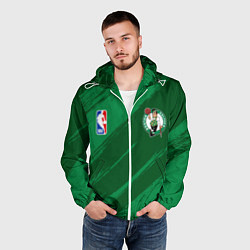 Ветровка с капюшоном мужская Boston Celtics NBA basketball, цвет: 3D-белый — фото 2