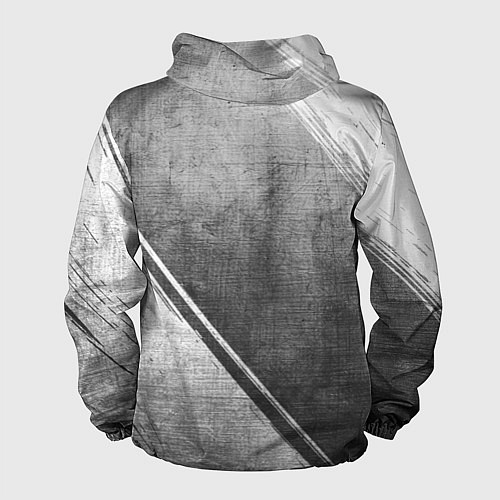 Мужская ветровка Red Hot Chili Peppers - grey gradient вертикально / 3D-Черный – фото 2