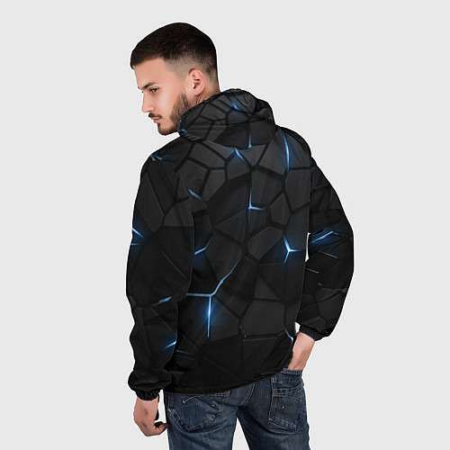 Мужская ветровка Юта Маммот - НХЛ хоккей / 3D-Черный – фото 4