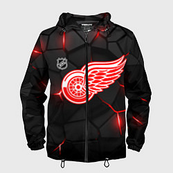 Мужская ветровка Детройт Ред Уингз - плиты с подсветкой