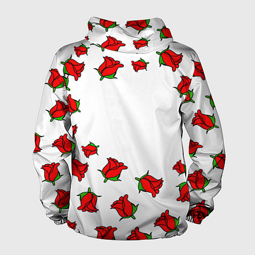 Мужская ветровка Monster energy steel rose / 3D-Белый – фото 2