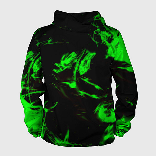 Мужская ветровка Monster energy кислотное лого огонь / 3D-Белый – фото 2