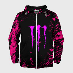 Мужская ветровка Monster energy неоновые краски лого