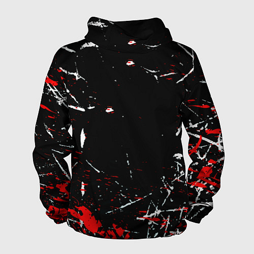 Мужская ветровка Monster energy штрихи / 3D-Белый – фото 2