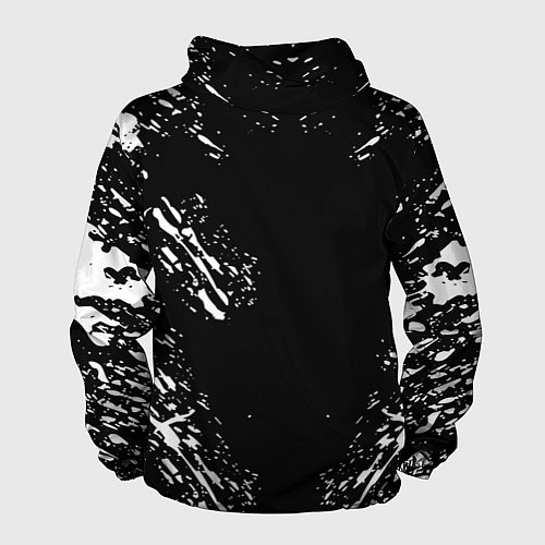 Мужская ветровка Monster energy white splash / 3D-Белый – фото 2