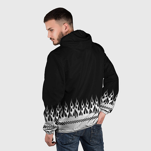 Мужская ветровка Dead black - Bones / 3D-Черный – фото 4