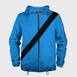 Мужская ветровка Пристегнутый ремень безопасности, синий