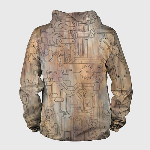 Мужская ветровка Стимпанк элементы / 3D-Белый – фото 2