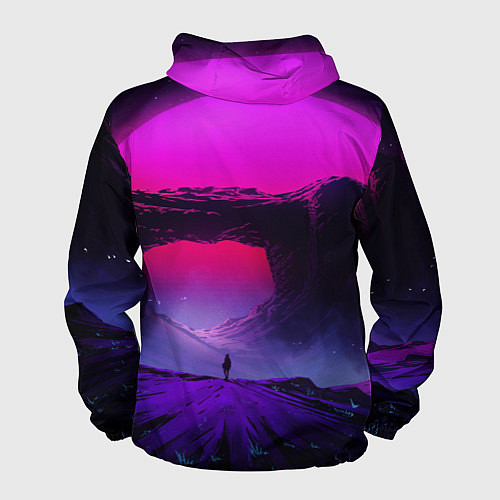 Мужская ветровка A Journey on the planet / 3D-Белый – фото 2