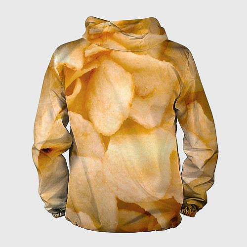 Мужская ветровка Чипсы текстура / 3D-Белый – фото 2