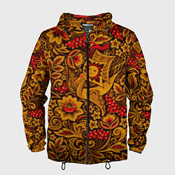 Мужская ветровка Летучий корабль в стиле хохломской росписи