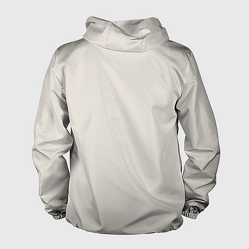 Мужская ветровка Демоническая панда самурай - нейроарт / 3D-Белый – фото 2