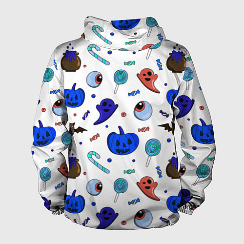 Мужская ветровка Halloween white / 3D-Белый – фото 2