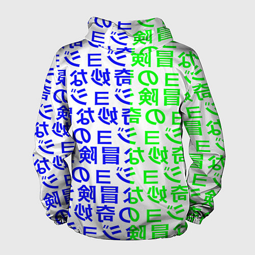 Мужская ветровка Pokemon japan pattern / 3D-Белый – фото 2