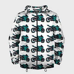 Мужская ветровка Motorbike light blue