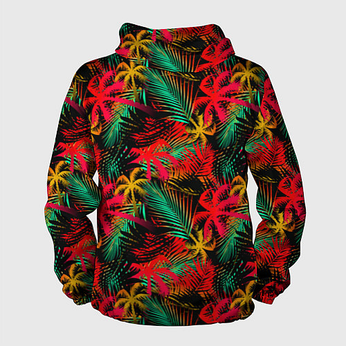 Мужская ветровка Palm yellow red / 3D-Белый – фото 2