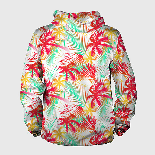 Мужская ветровка Palm red yellow / 3D-Белый – фото 2