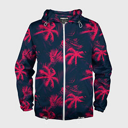 Мужская ветровка Palm pink black