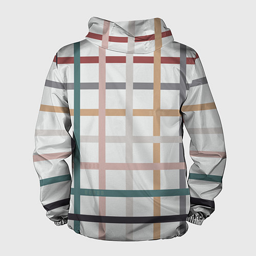 Мужская ветровка Плетенка пастельная / 3D-Белый – фото 2