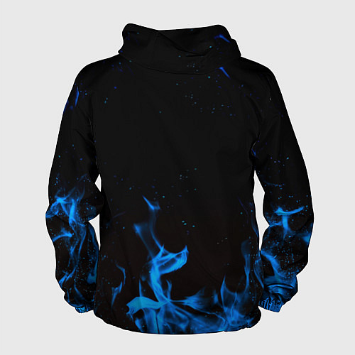 Мужская ветровка Дум огонь лого / 3D-Белый – фото 2