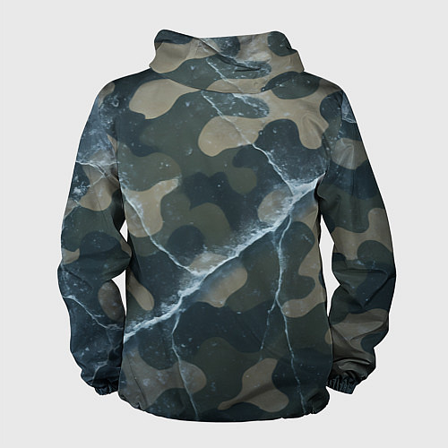 Мужская ветровка Ледяной камуфляж / 3D-Белый – фото 2