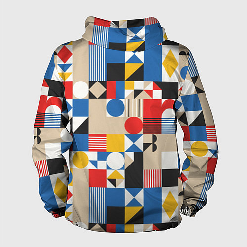 Мужская ветровка Геометрический балаган / 3D-Белый – фото 2