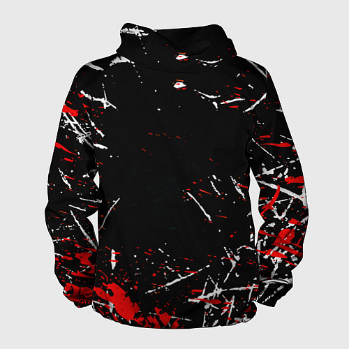 Мужская ветровка Doom краски штрихи / 3D-Белый – фото 2