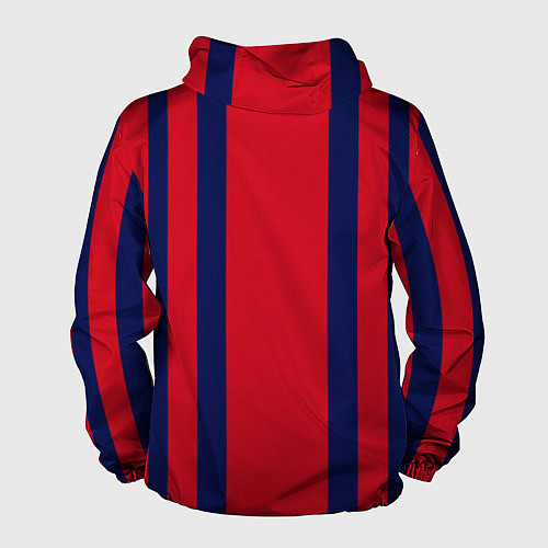 Мужская ветровка Color black red stripes / 3D-Белый – фото 2