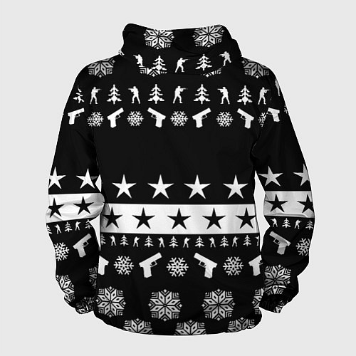 Мужская ветровка Doom x csgo winter / 3D-Белый – фото 2