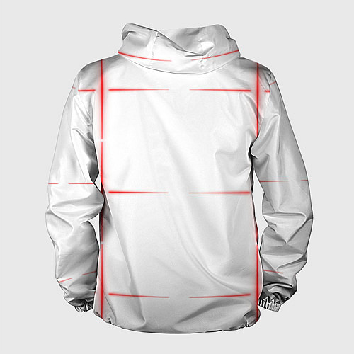 Мужская ветровка Color white red stripes / 3D-Белый – фото 2