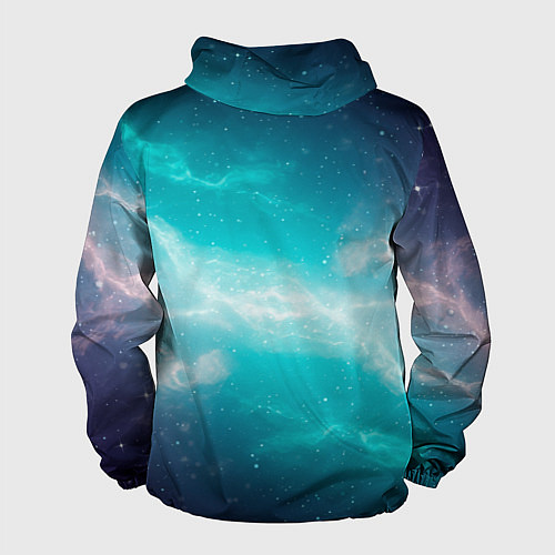 Мужская ветровка Галактическое сияние небес / 3D-Белый – фото 2