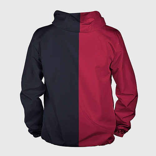 Мужская ветровка Солнце красно-синее / 3D-Белый – фото 2