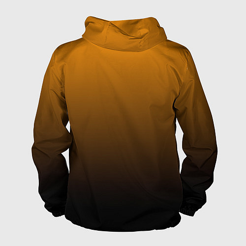 Мужская ветровка Orange gradient / 3D-Белый – фото 2