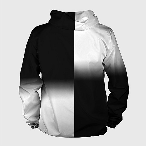 Мужская ветровка Doom black geometry / 3D-Белый – фото 2