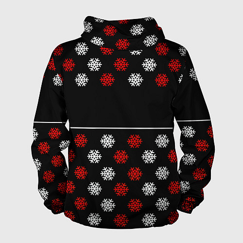 Мужская ветровка Doom winter pattern steel / 3D-Белый – фото 2