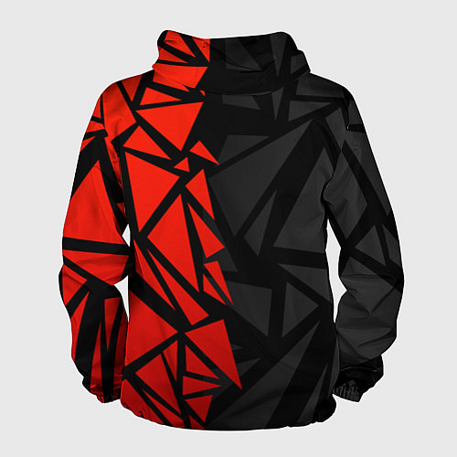 Мужская ветровка Umbrella corp - красные фрагменты / 3D-Белый – фото 2