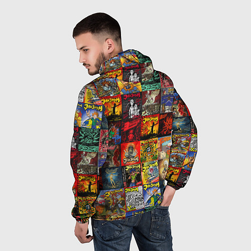 Мужская ветровка Элизиум - обложки альбомов и песен / 3D-Черный – фото 4