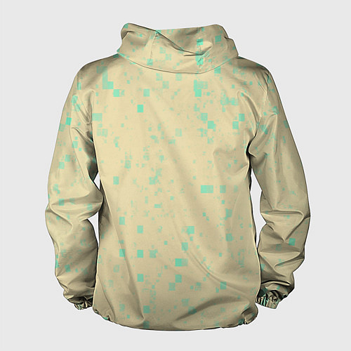 Мужская ветровка Color beige turquoise / 3D-Белый – фото 2