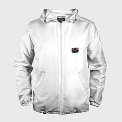 Ветровка с капюшоном мужская Mercedes amg, цвет: 3D-белый