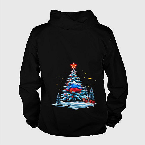 Мужская ветровка Новогодняя сказка / 3D-Белый – фото 2